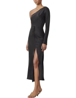Bec & Bridge Classic Silk Asym Midi Dress Black Size 10 for rent on The Volte - image 2