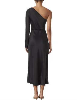 Bec & Bridge Classic Silk Asym Midi Dress Black Size 10 for rent on The Volte - image 3