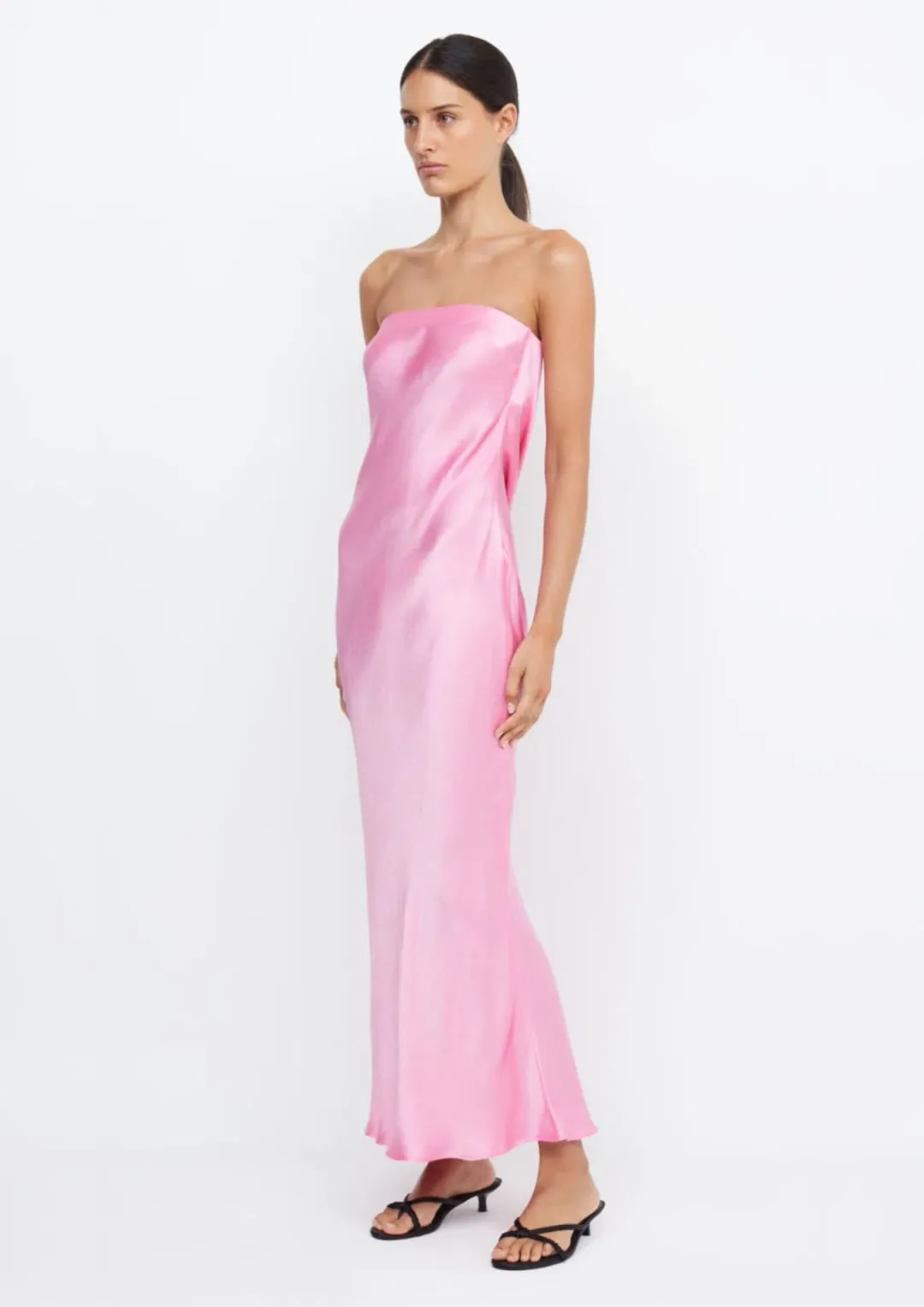 Bec & Bridge Moon Dance Strapless Dress Candy Pink Size 12 for rent on The Volte - main image