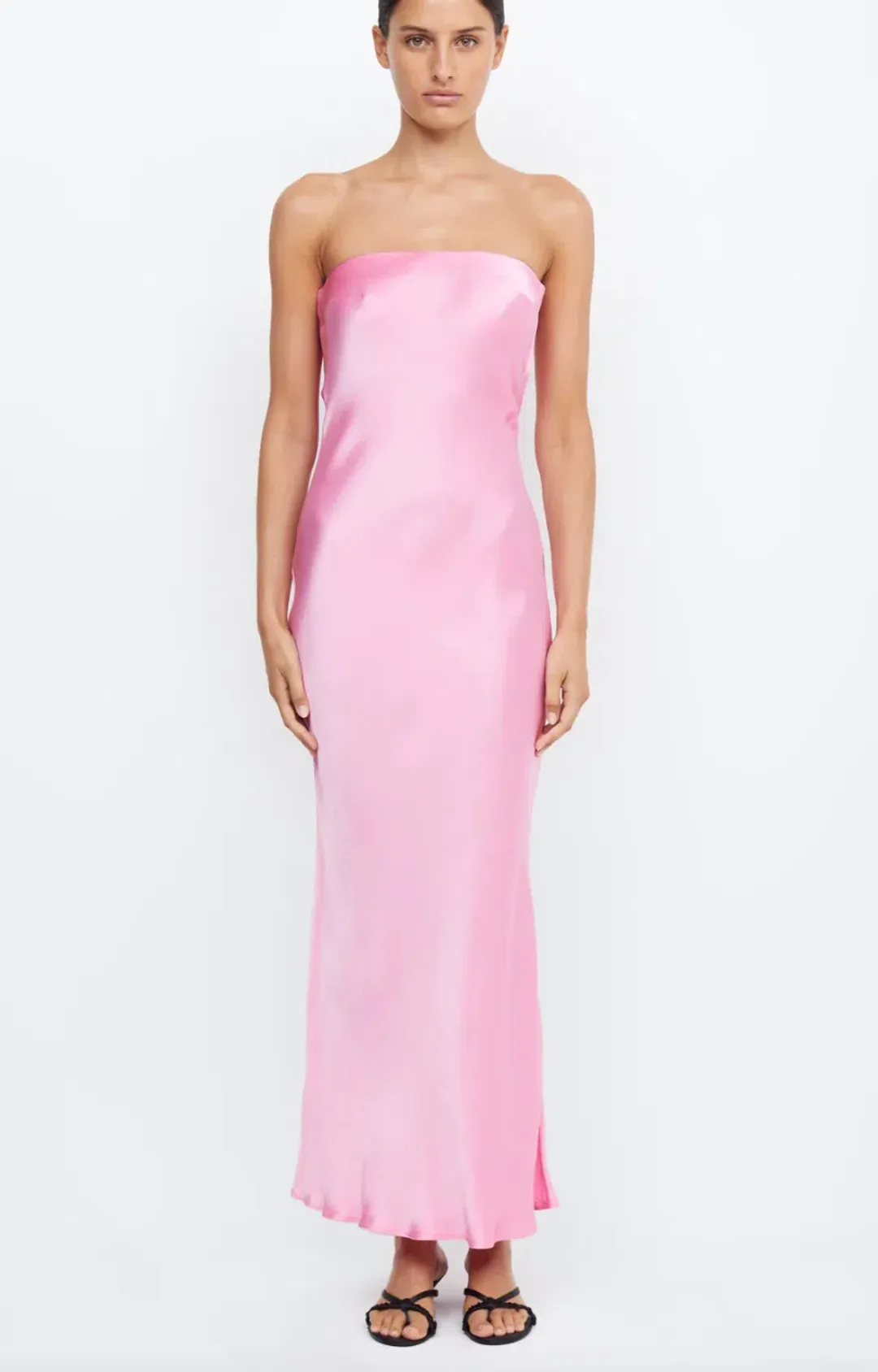Bec & Bridge Moon Dance Strapless Dress Candy Pink Size 12 for rent on The Volte - main image