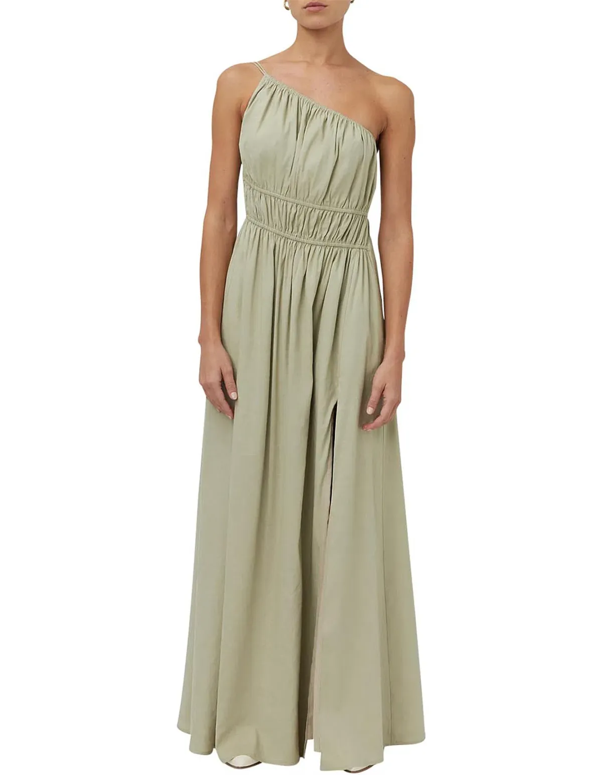 Camilla and Marc Sevilla Asymmetric Dress Oregano Green Size 14 for rent on The Volte - main image