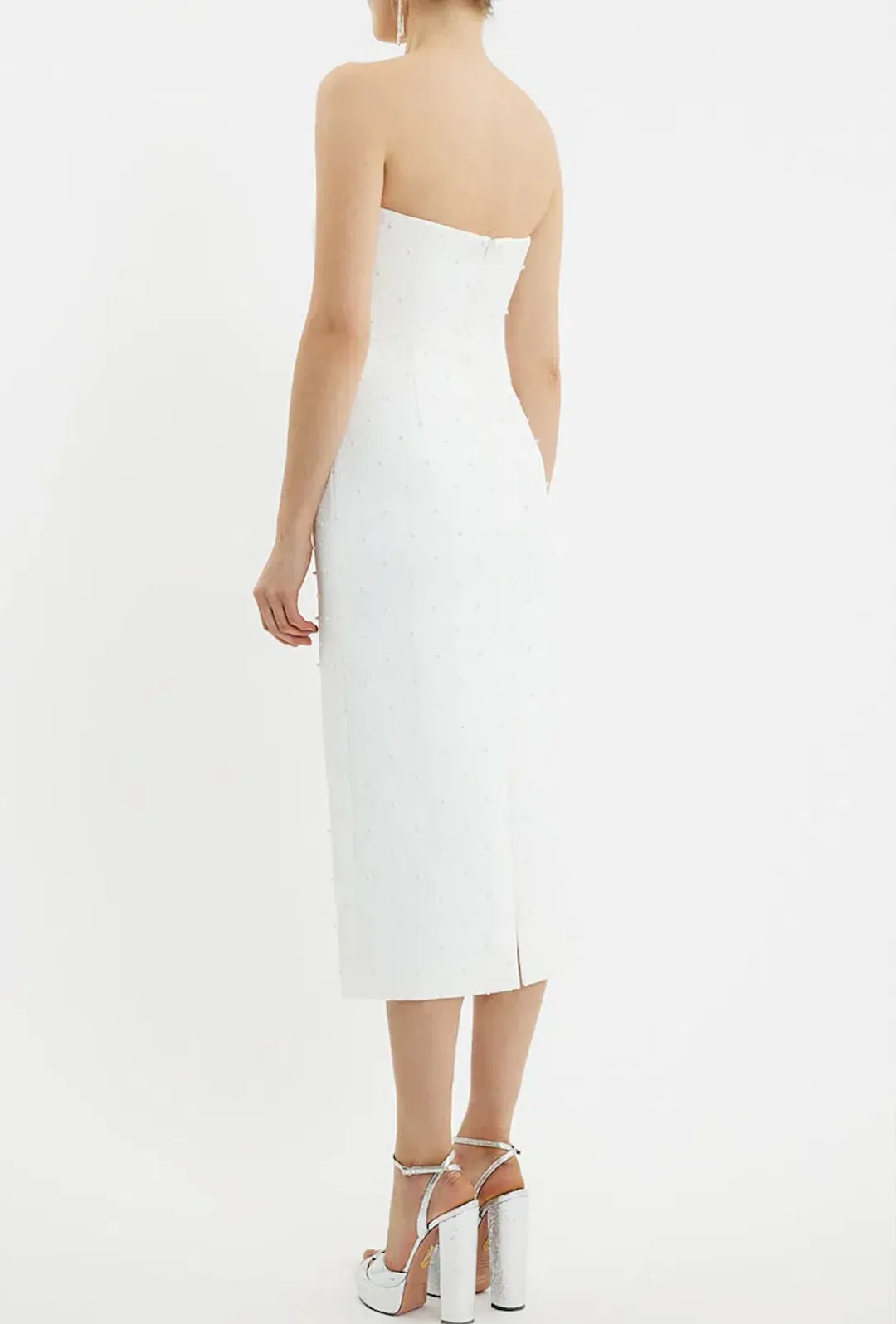Rebecca Vallance Ophelia Midi Dress White Size 8 for rent on The Volte - main image