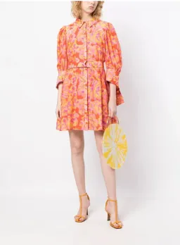 Acler Merrylands Mini Shirt Dress Summer Bloom Size 10 for rent on The Volte - image 2