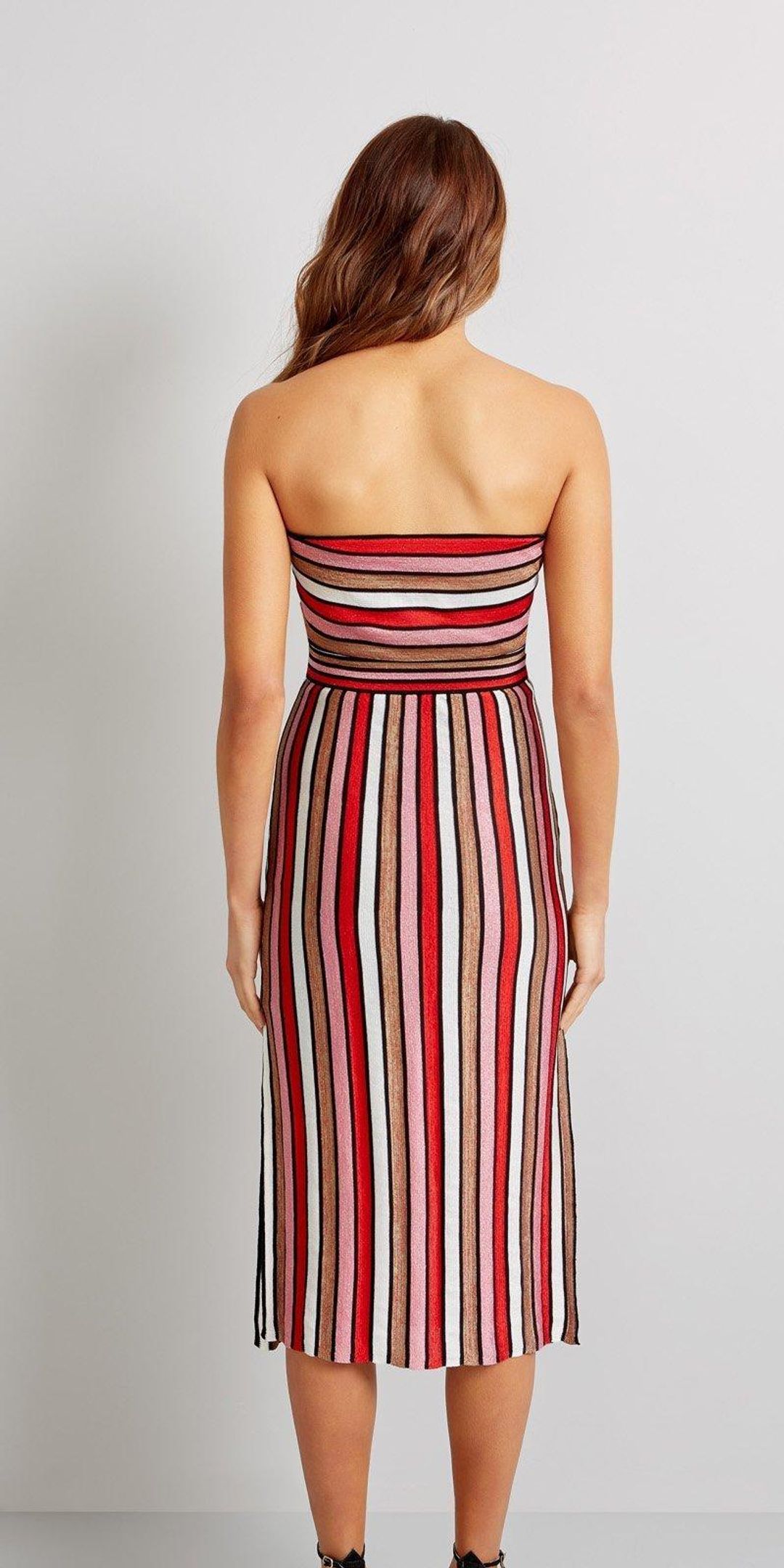 Kookai Puerto Rico Dress Red Stripe Size 8 for rent on The Volte - main image