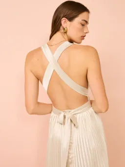 L'Idee Moderniste Gown Champagne Size AU 6 for rent on The Volte - image 16
