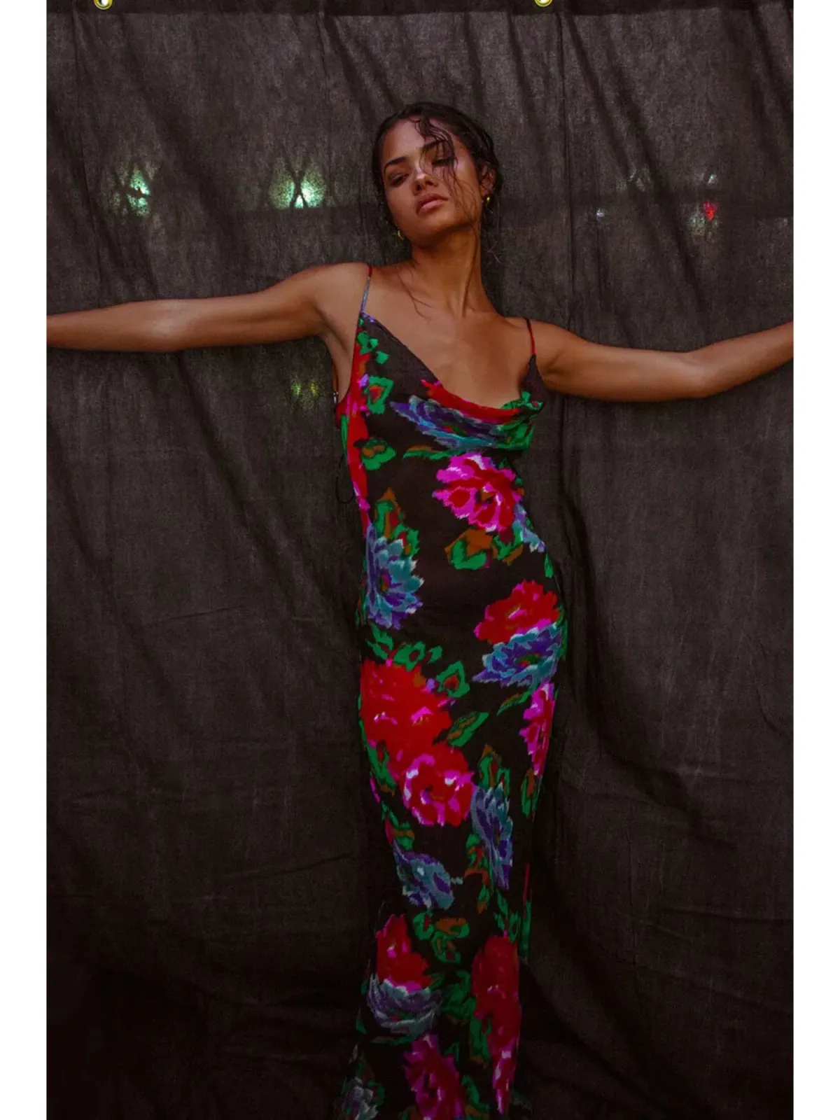 Rat & Boa Casablanca Dress Black Floral Size AU 4 - Image 3