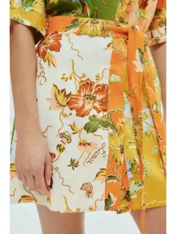 Alemais Hotel Lamu Spliced Mini Dress in Multi Size AU 16 for rent on The Volte - image 4