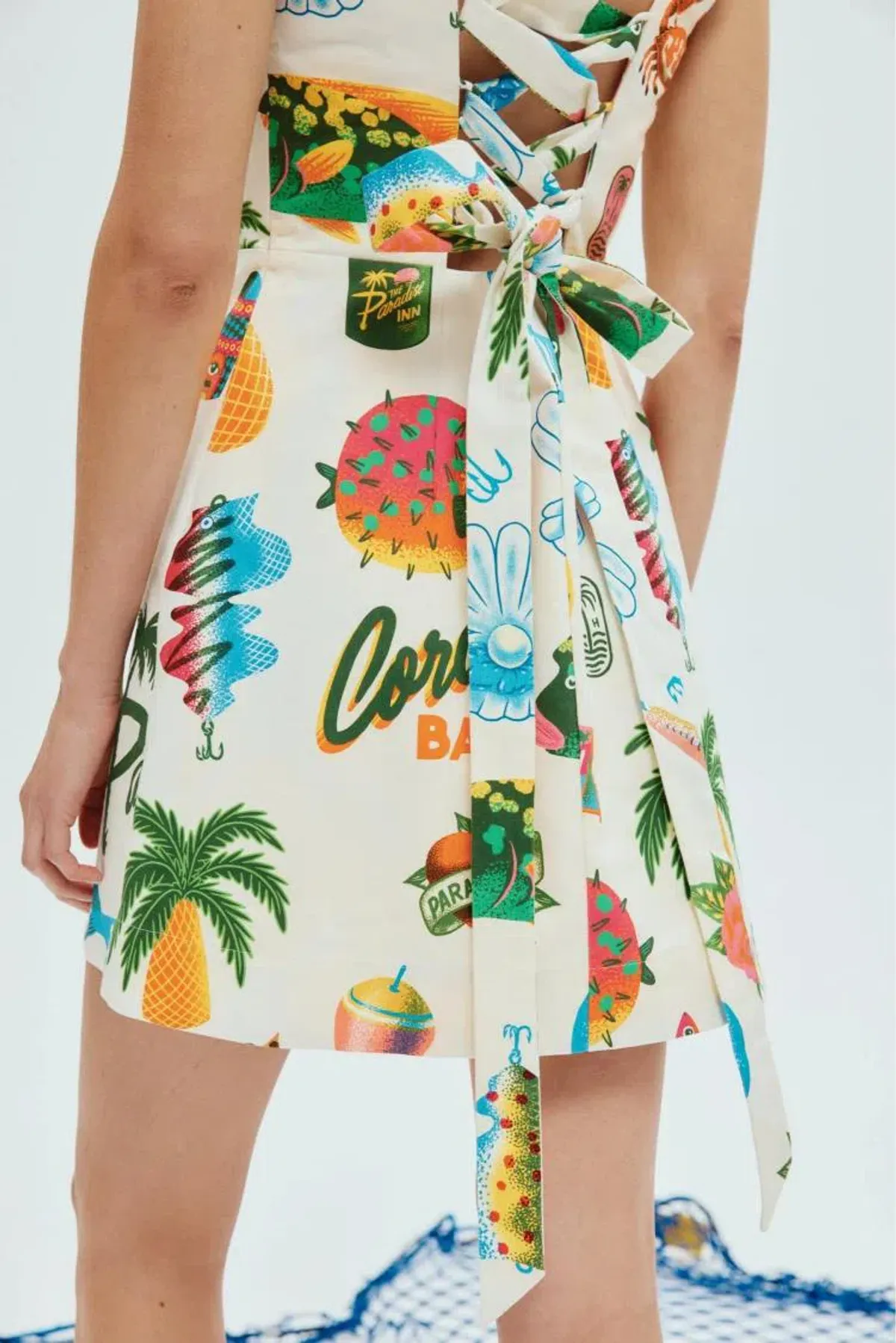 Alemais Samaki Mini Dress in Print Size AU 10 - Image 3