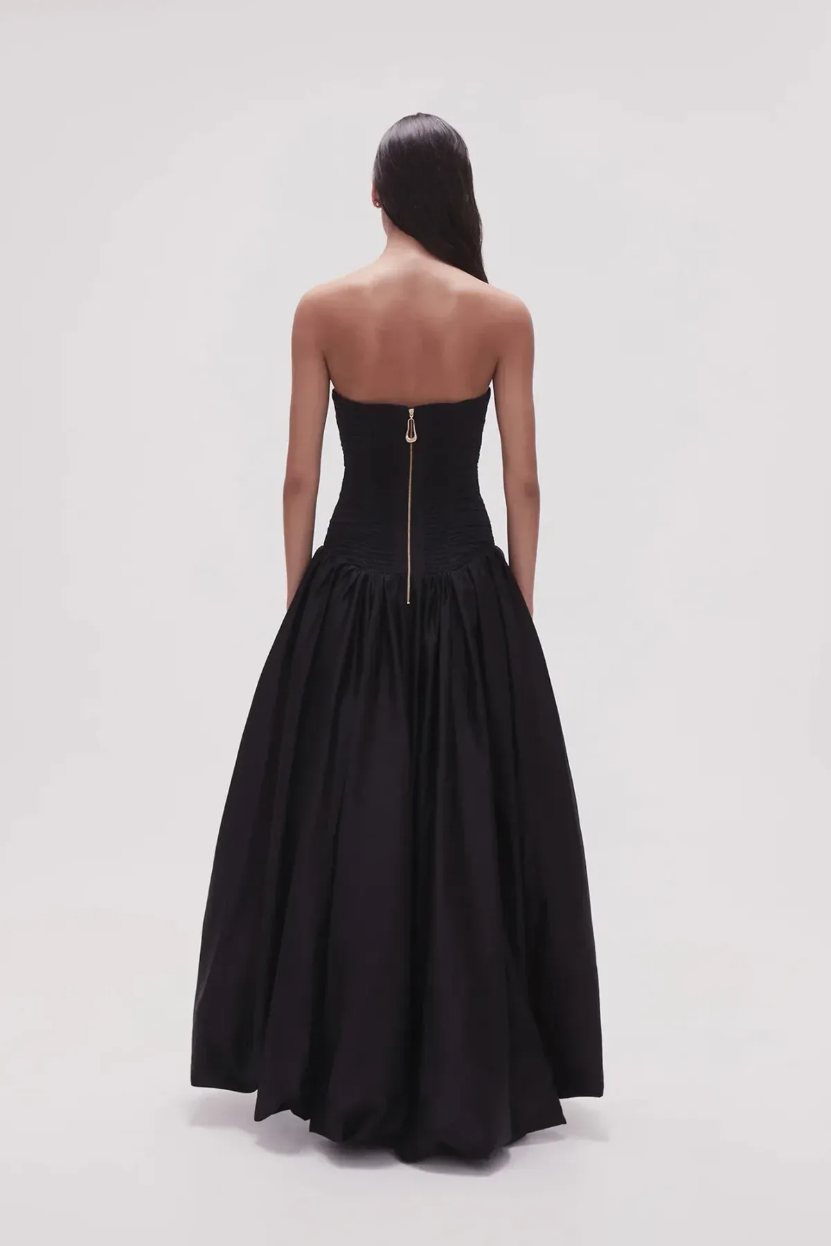 Aje Violette Bubble Hem Maxi Dress Black Size AU 8 - Image 5