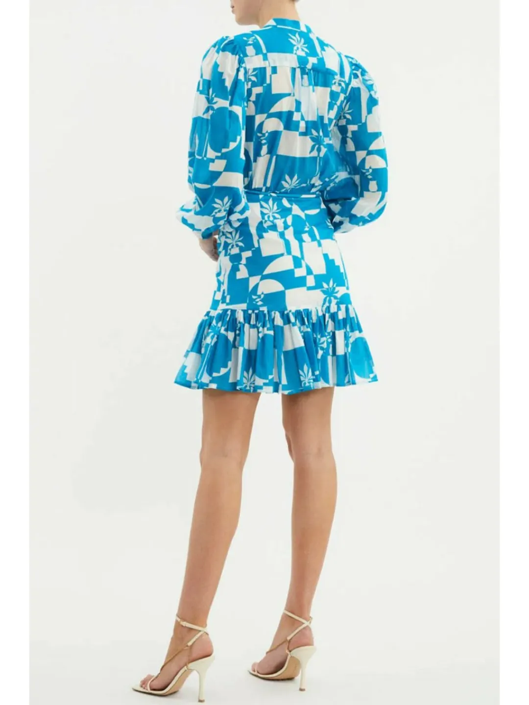 Rebecca Vallance Ibiza Mini Dress Print Size AU 8 for rent on The Volte - main image