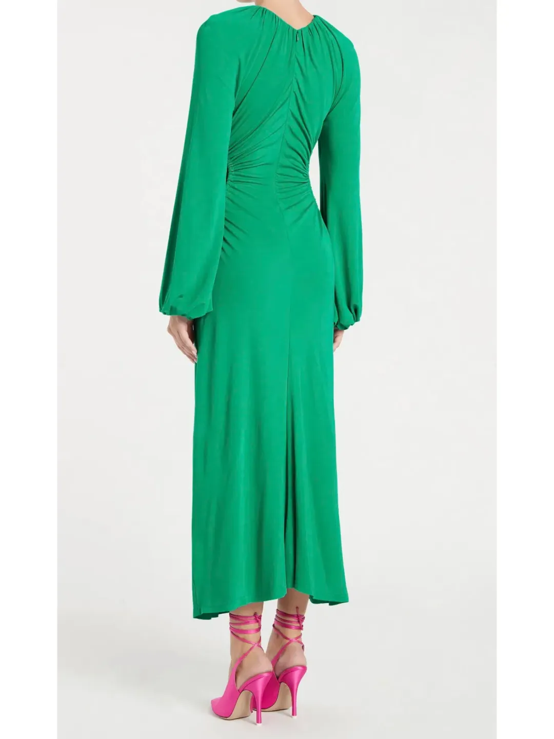 Rebecca Vallance Edie Cut Out Midi Dress in Green Size AU 8 for rent on The Volte - main image