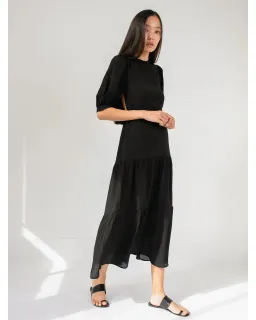 Sir The Label Indre Open Back Midi Dress Black Size 1 / AU 8 for rent on The Volte - image 1