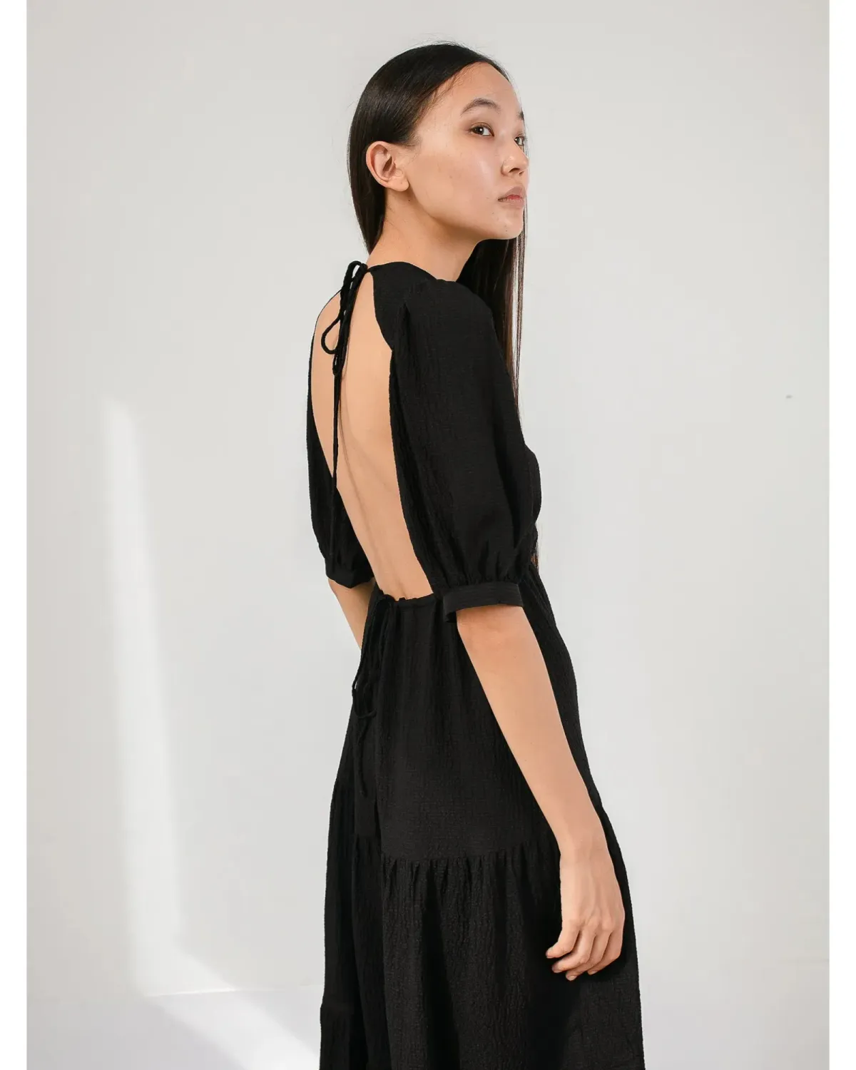 Sir The Label Indre Open Back Midi Dress Black Size 1 / AU 8 - Image 4
