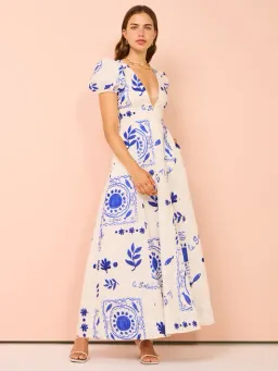 By Nicola Wavy Maxi Dress in Le Soleil Size 14 for rent on The Volte - image 2