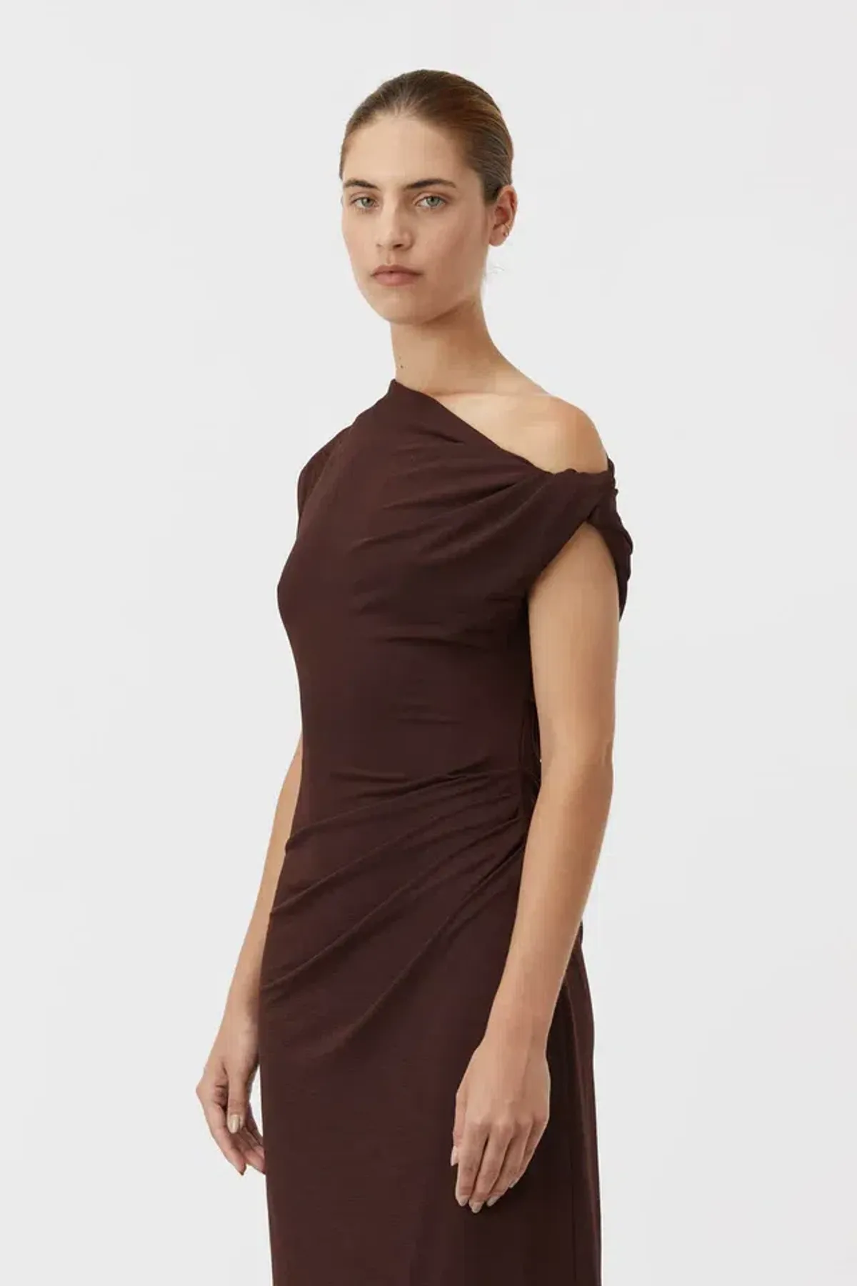 Camilla and Marc Annalise Dress Chocolate Brown Size 12 - Image 4