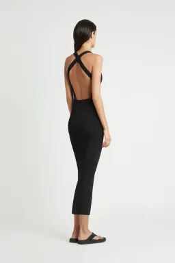 Sir The Label Marcelle Open Back Dress Black Size 1 / AU 8 for rent on The Volte - image 2
