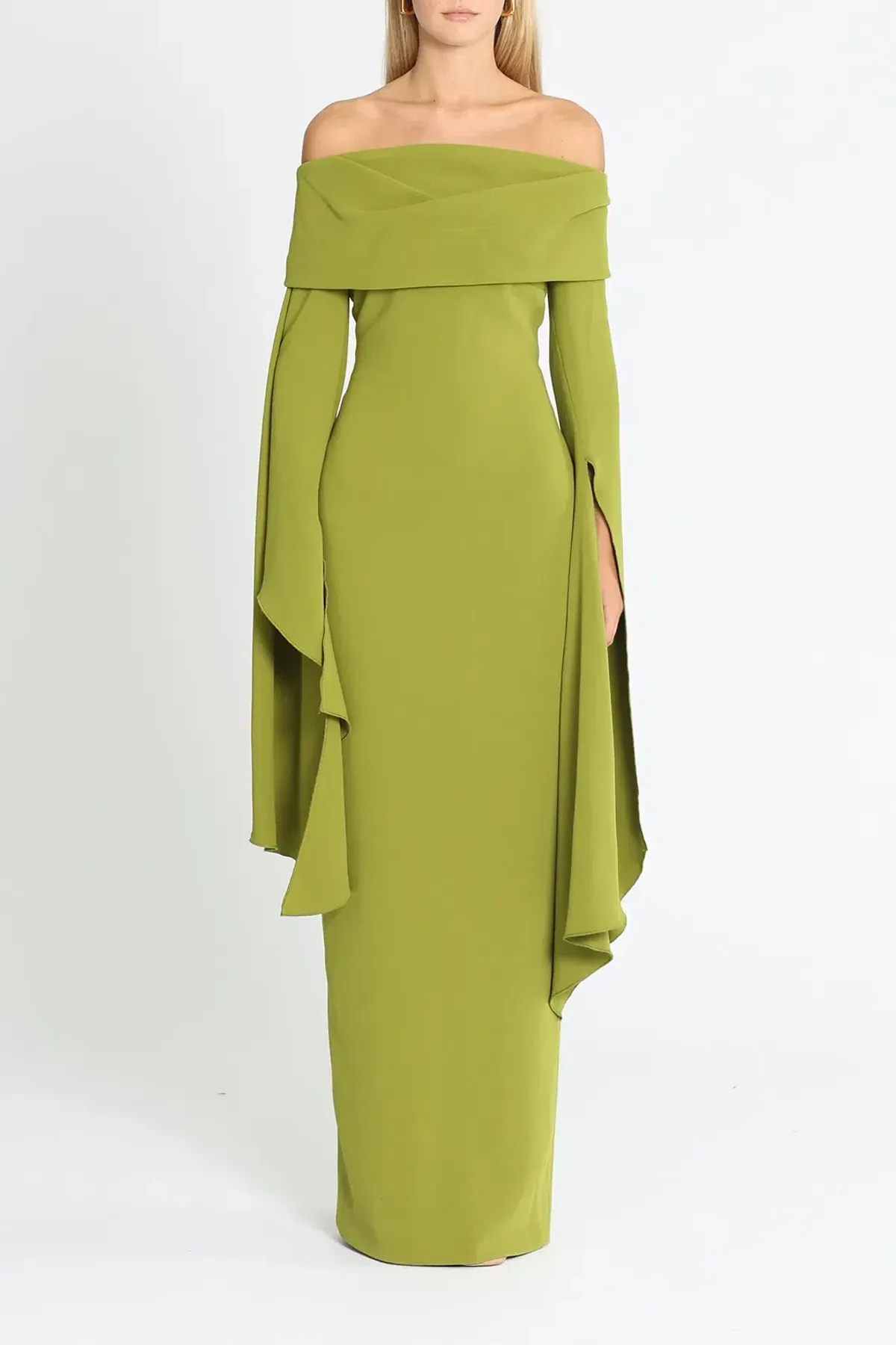 Solace London Arden Maxi Dress Green Size 6 - Image 1