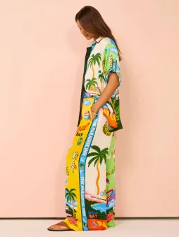 Alemais Paradiso Silk Shirt Size 6 & Pants Size 10 Set for rent on The Volte - image 2