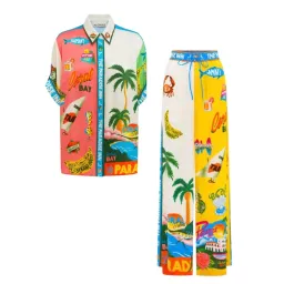 Alemais Paradiso Silk Shirt Size 6 & Pants Size 10 Set for rent on The Volte - image 7