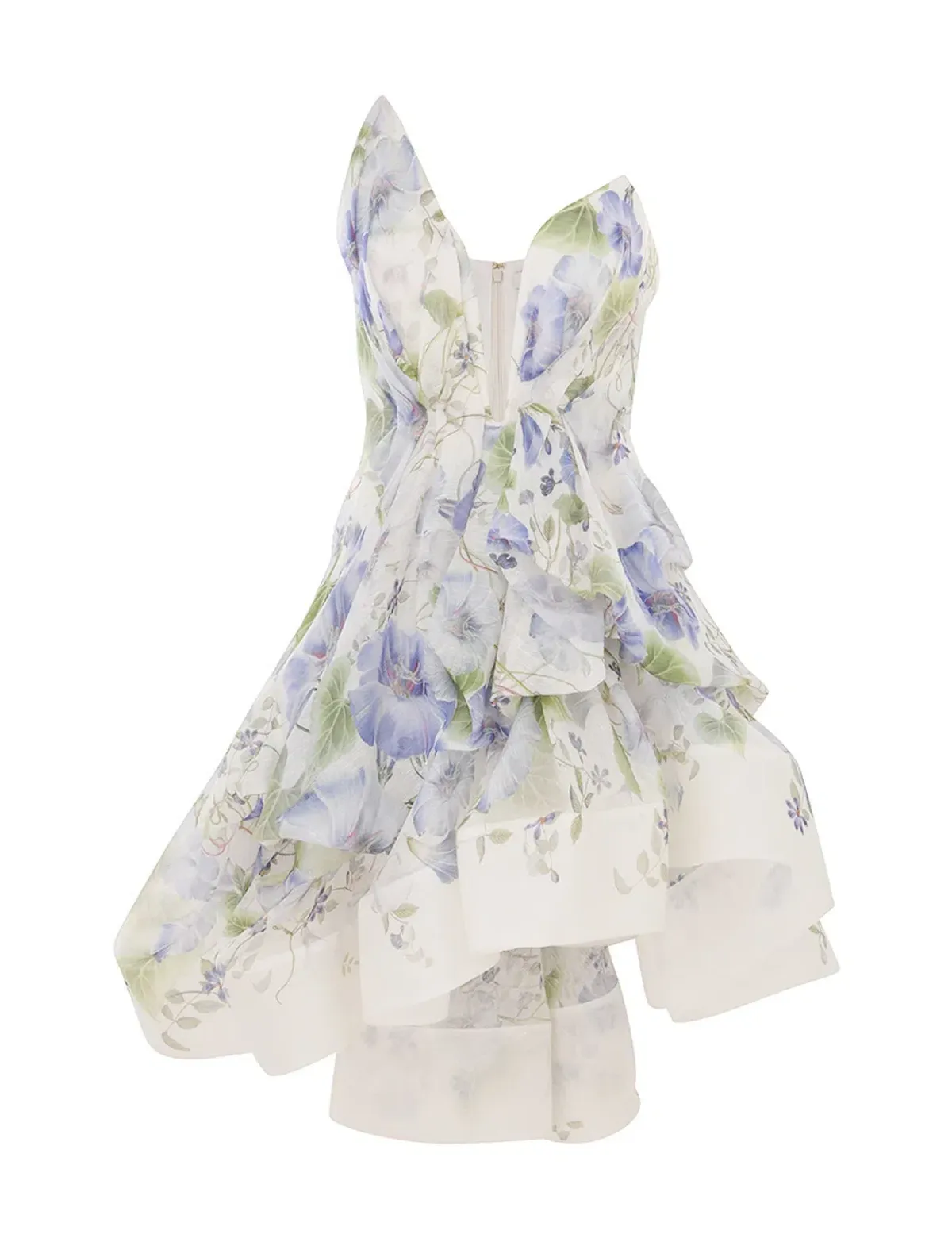 Zimmermann Natura Draped Mini Blue Floral Size 1 / AU 10 - Image 3