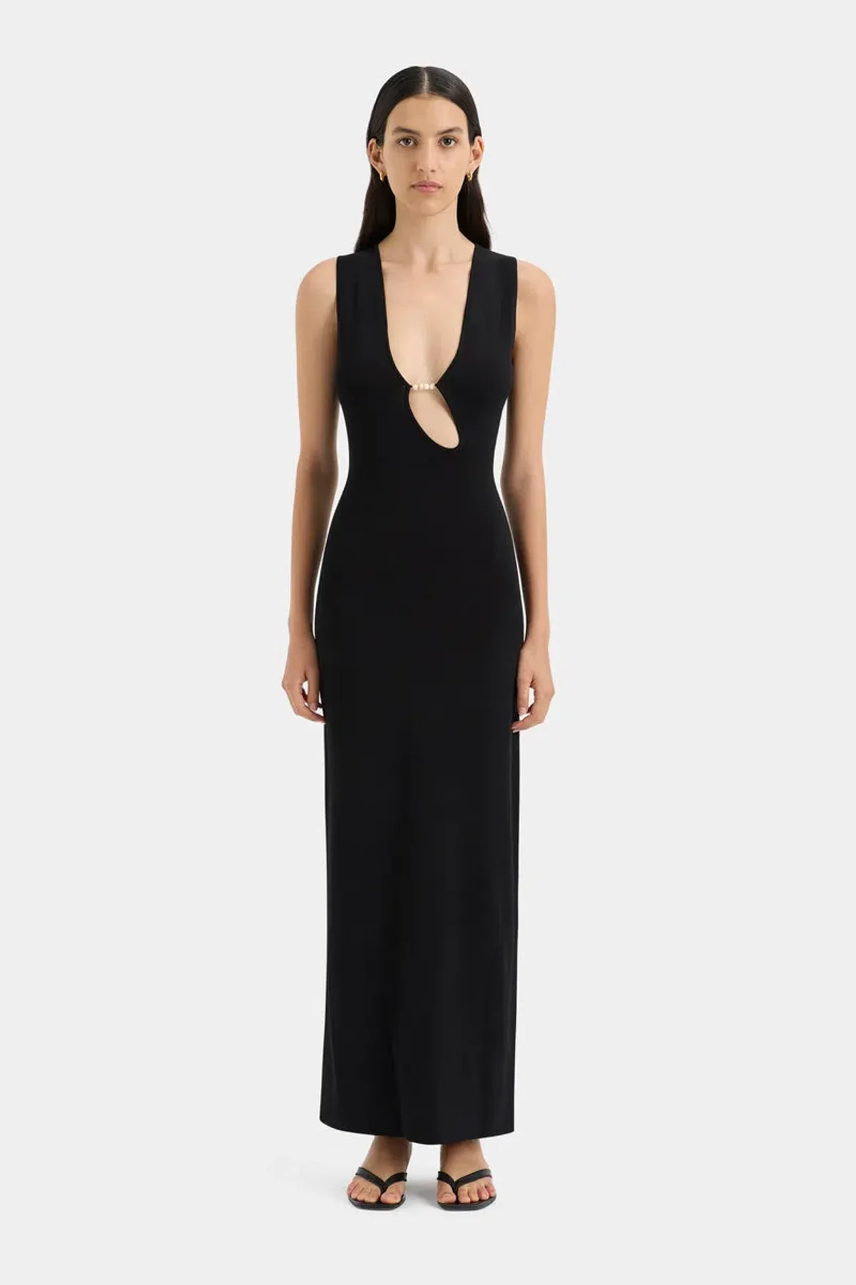 Sir the Label Kinetic Beaded Maxi Dress Black Size 0 / AU 6 - Image 1