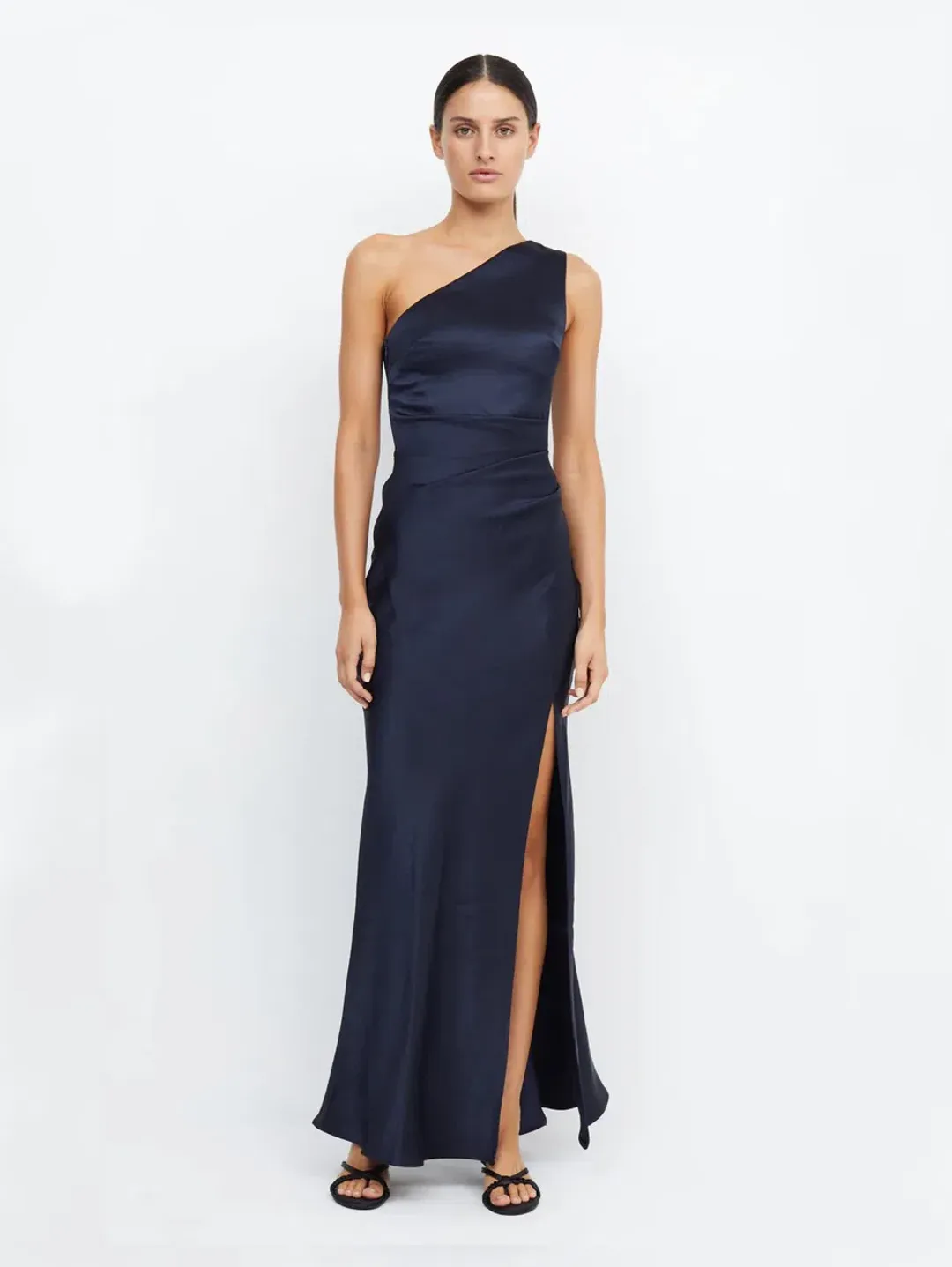 Bec & Bridge The Dreamer Asym Dress in Ink Navy Size 10 for rent on The Volte - main image