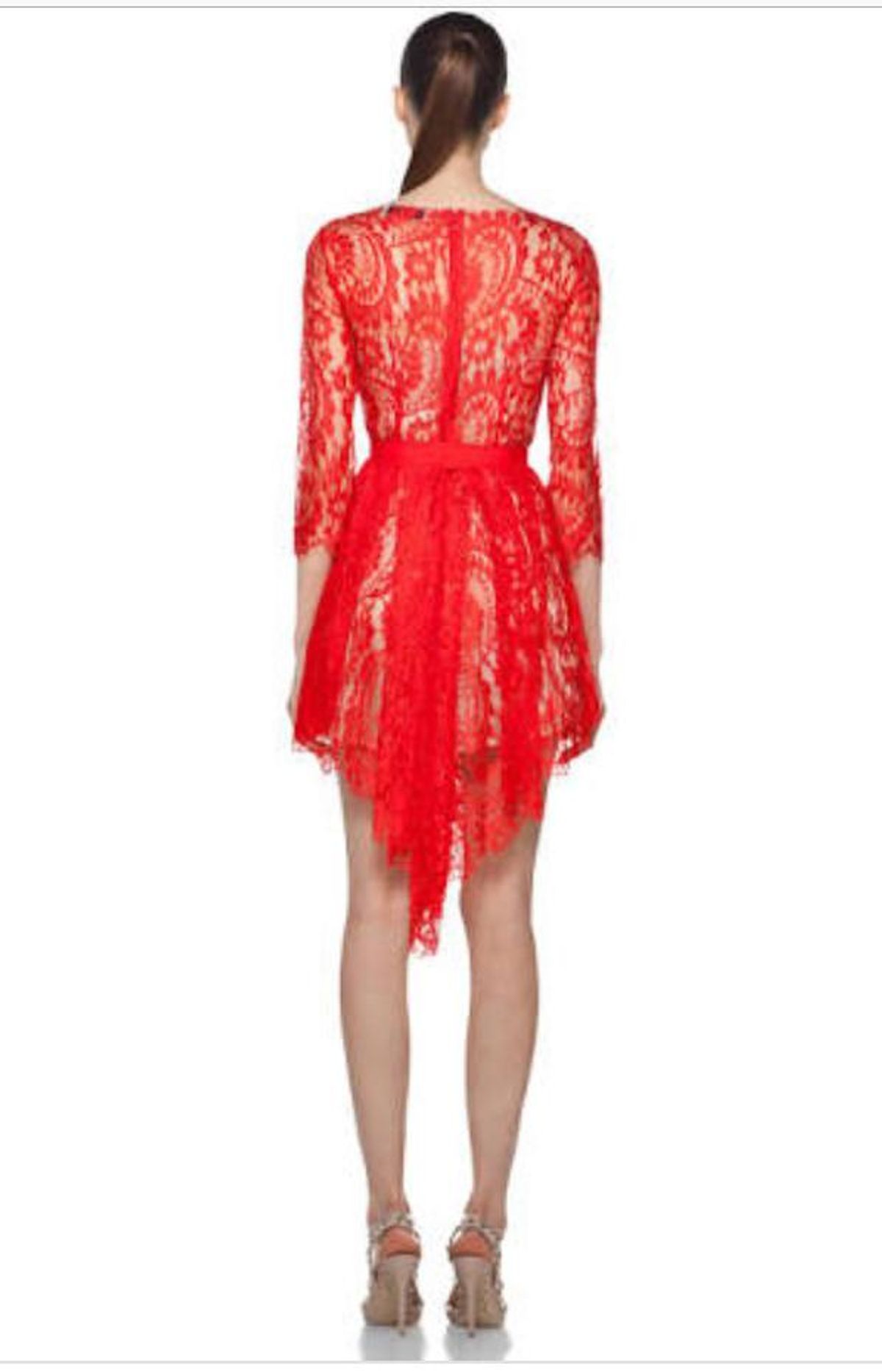 Lover Serpent Red Lace Dress size 10 - Image 2