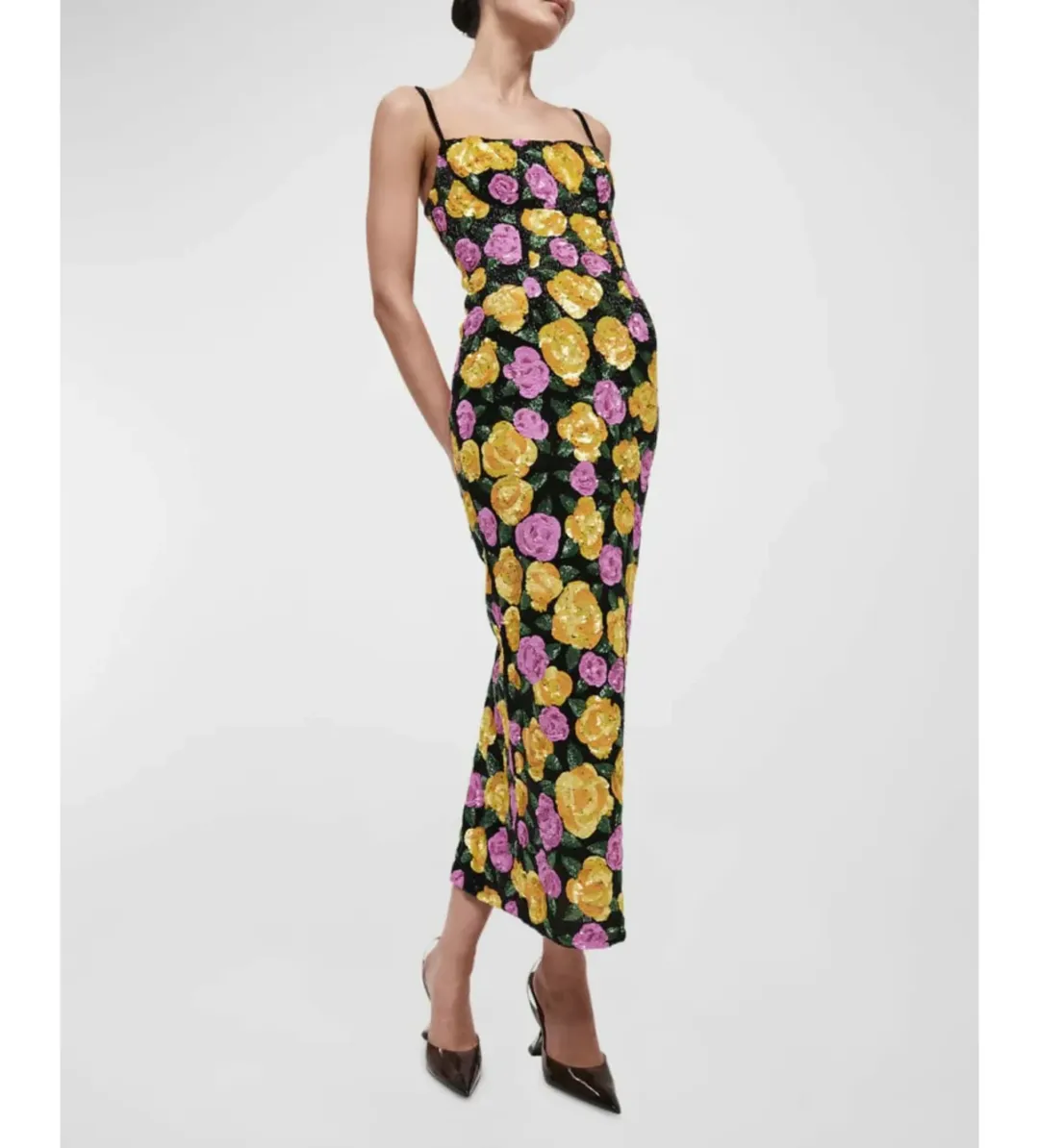 Rachel Gilbert Dallas Midi Dress in Floral Size 1/AU8 for rent on The Volte - main image