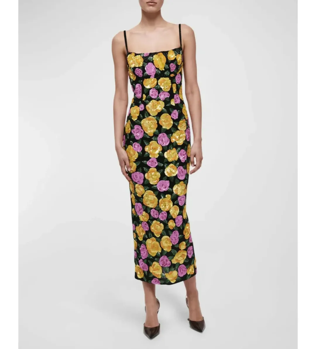 Rachel Gilbert Dallas Midi Dress in Floral Size 1/AU8 for rent on The Volte - main image