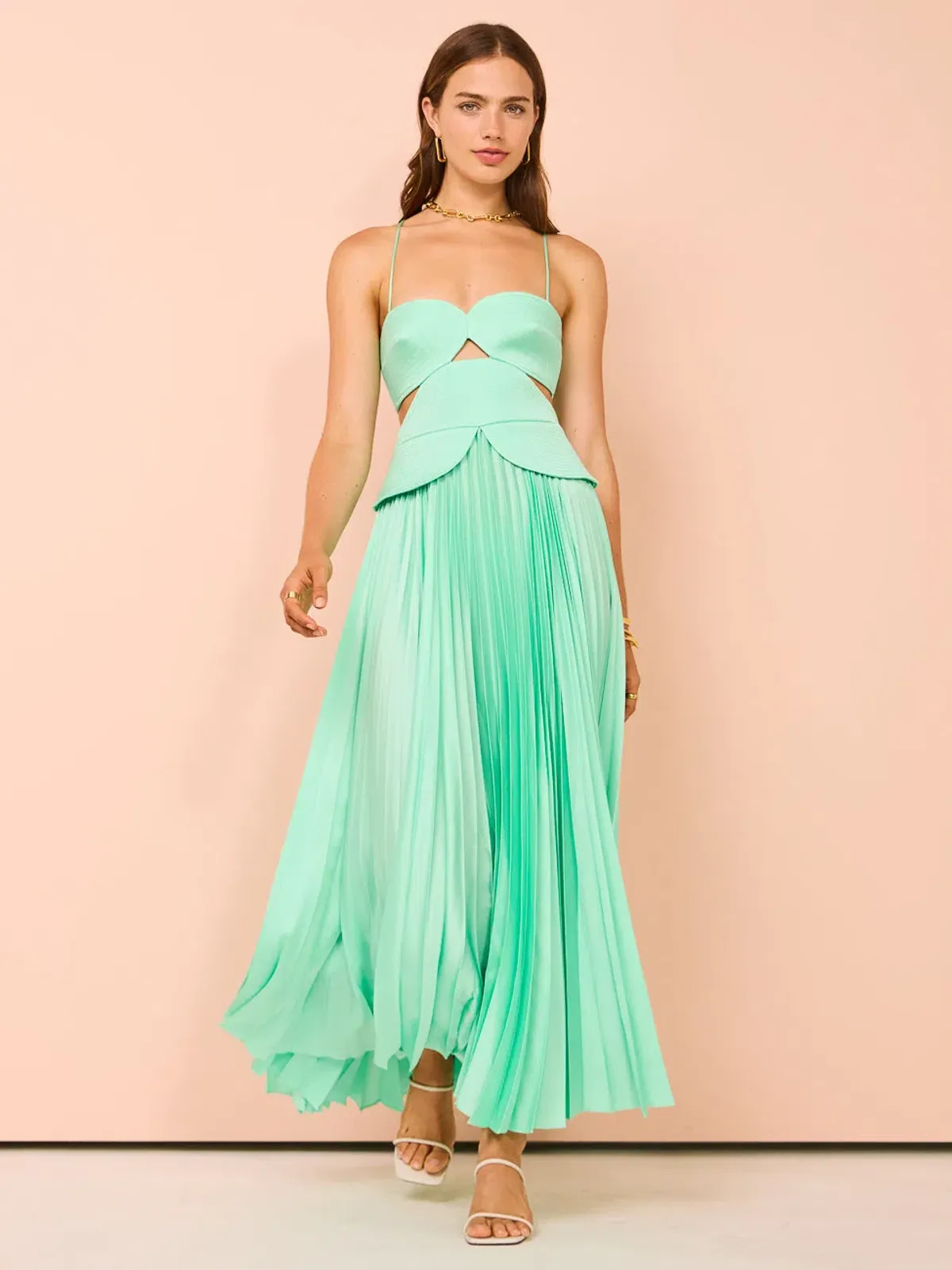 Acler Atholton Midi Dress in Arctic Mint Size 6 - Image 1