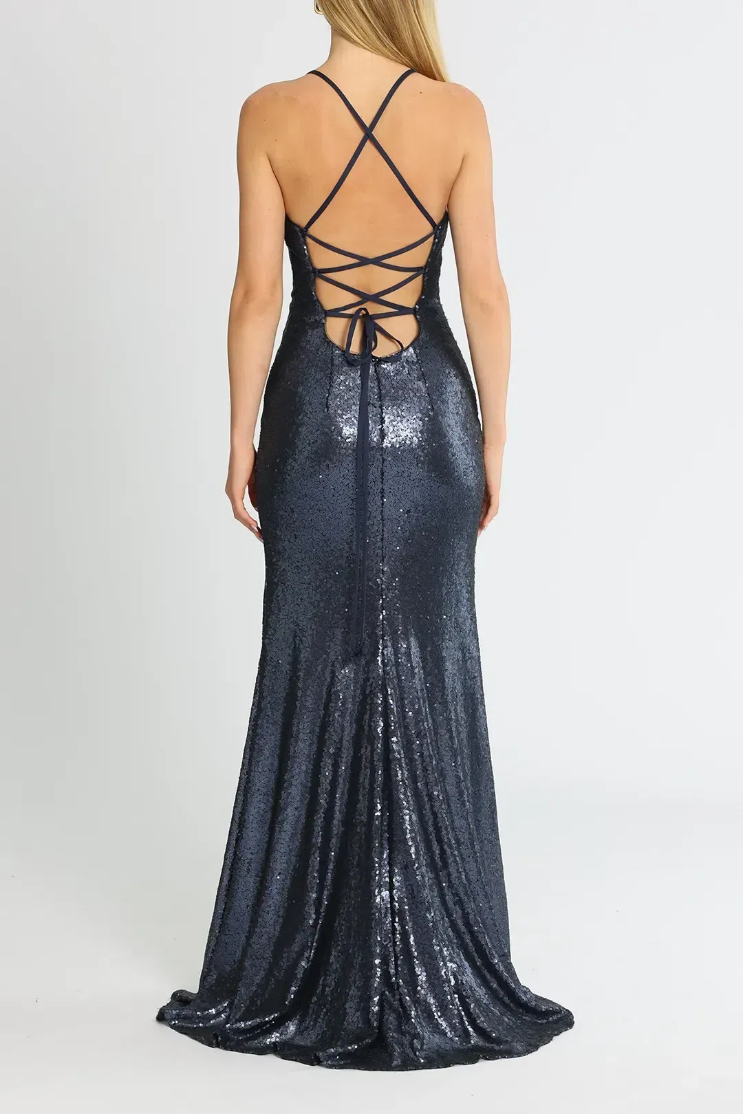 Tania Olsen India Gown Navy Size 12 for rent on The Volte - main image