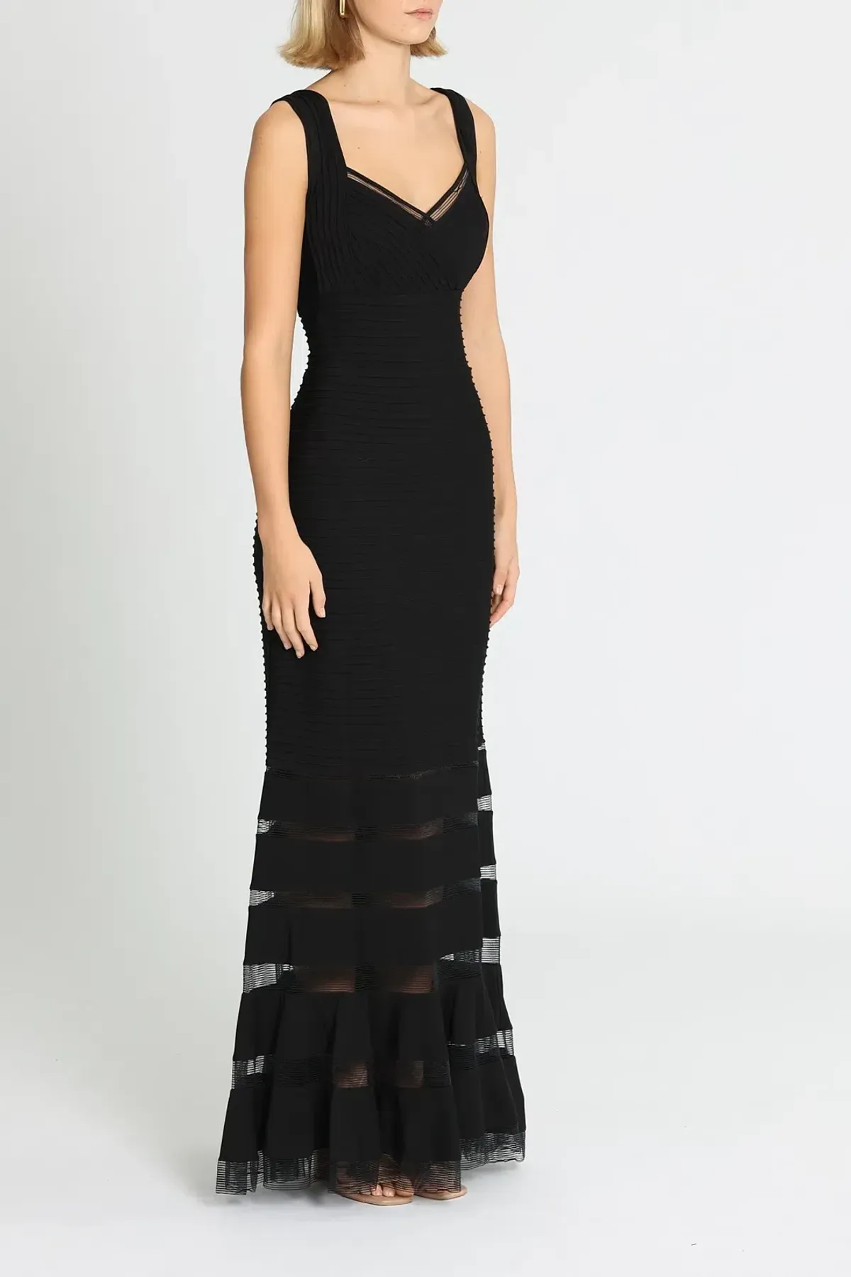 Tadashi Shoji Annika Dress in Black Size 8 - Image 2