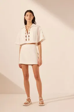 Shona Joy Julieta Scallop Set Cream Size 6 for rent on The Volte - image 1