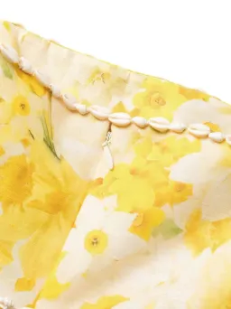 Zimmermann Wonderland Shell Embellished Silk Blend Gown Yellow Size 3 / AU 14 for rent on The Volte - image 7