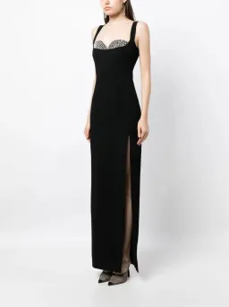 Rachel Gilbert Eli Gown Maxi Dress in Black Size AU 10 for rent on The Volte - image 1