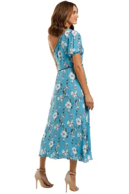 Talulah Cannes Midi Dress in Blue Valentine Floral Size 8 for rent on The Volte - image 3