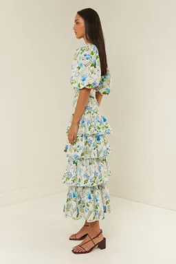 Palm Noosa Horizon Top and Triton Skirt Set Blue Orchid Size 8 for rent on The Volte - image 2