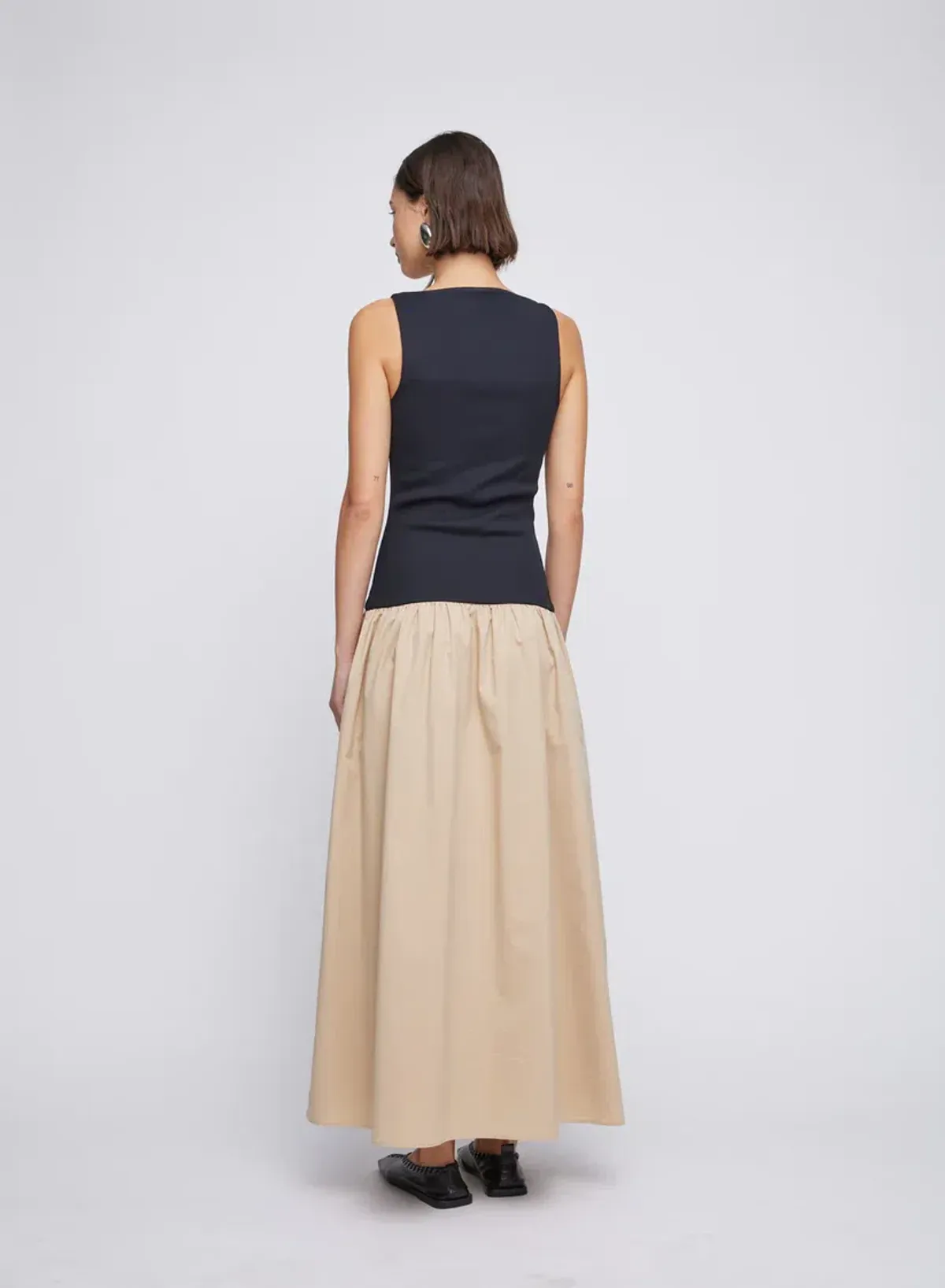 Anna Quan Juliana Two Tone Dress Latte Size 8 - Image 3