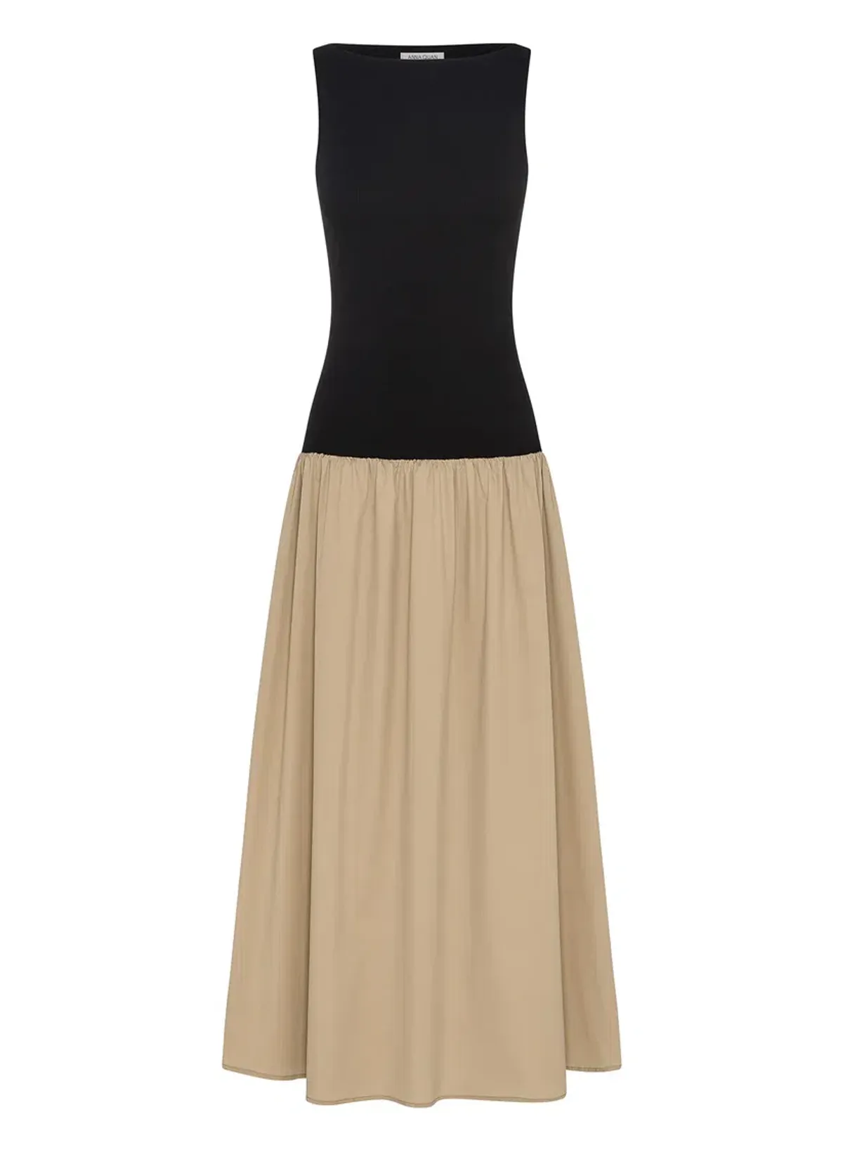 Anna Quan Juliana Two Tone Dress Latte Size 8 - Image 4