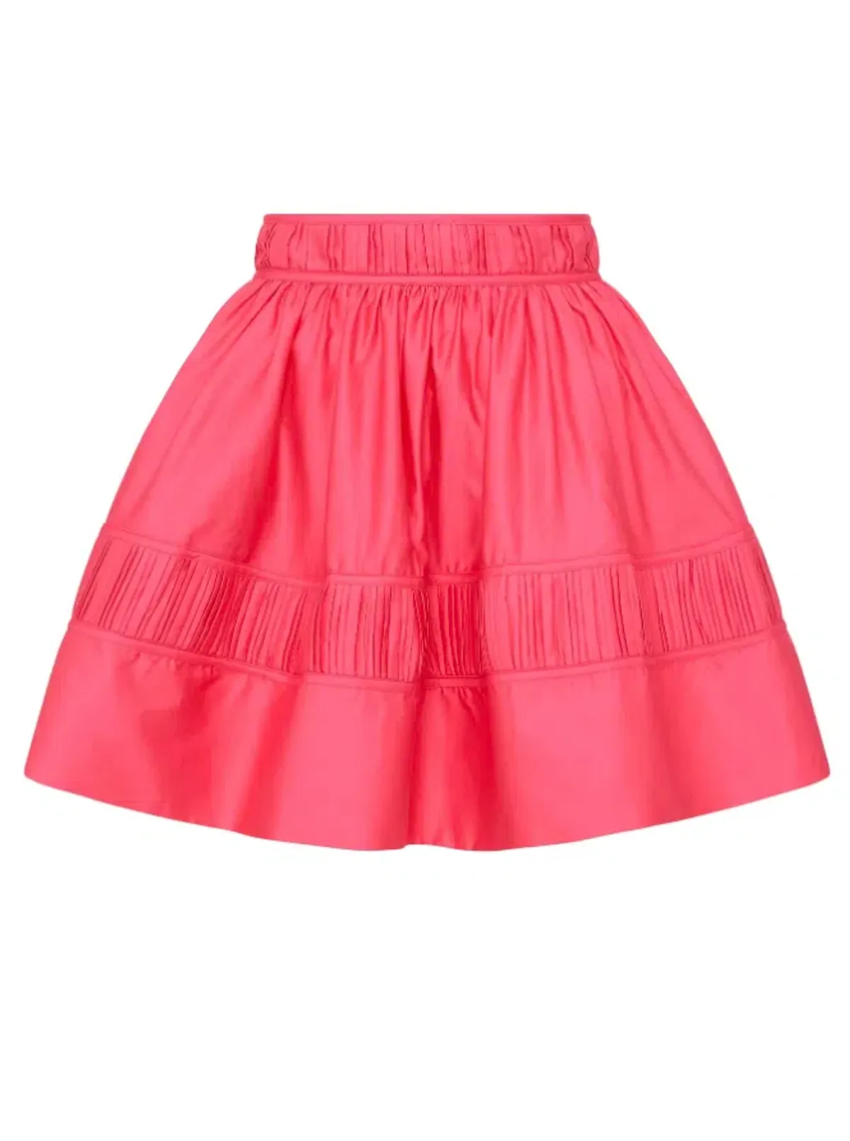 Aje Pepper Ruched Crop Bodice Size 14 & Calder Mini Skirt Size 12 Set Rouge Pink - Image 7