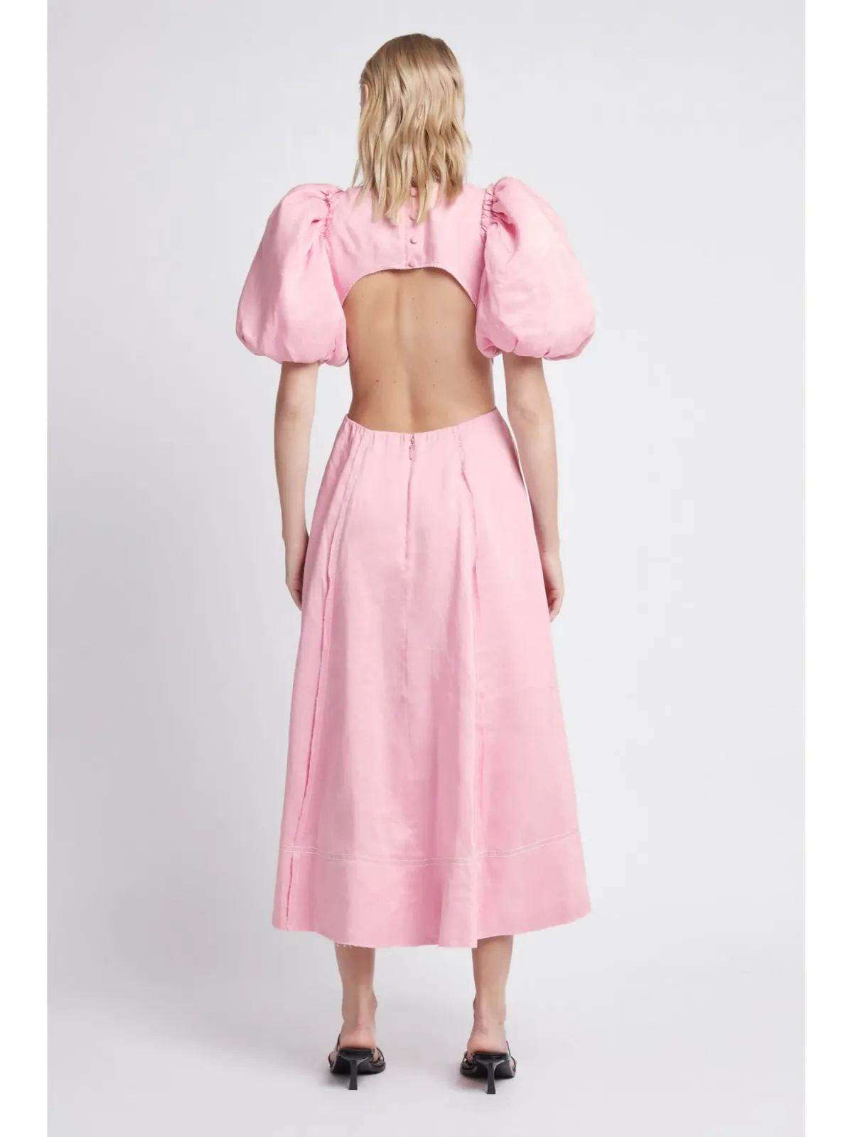 Aje Serendipity Cut Out Dress Pink Musk Size AU 8 - Image 2