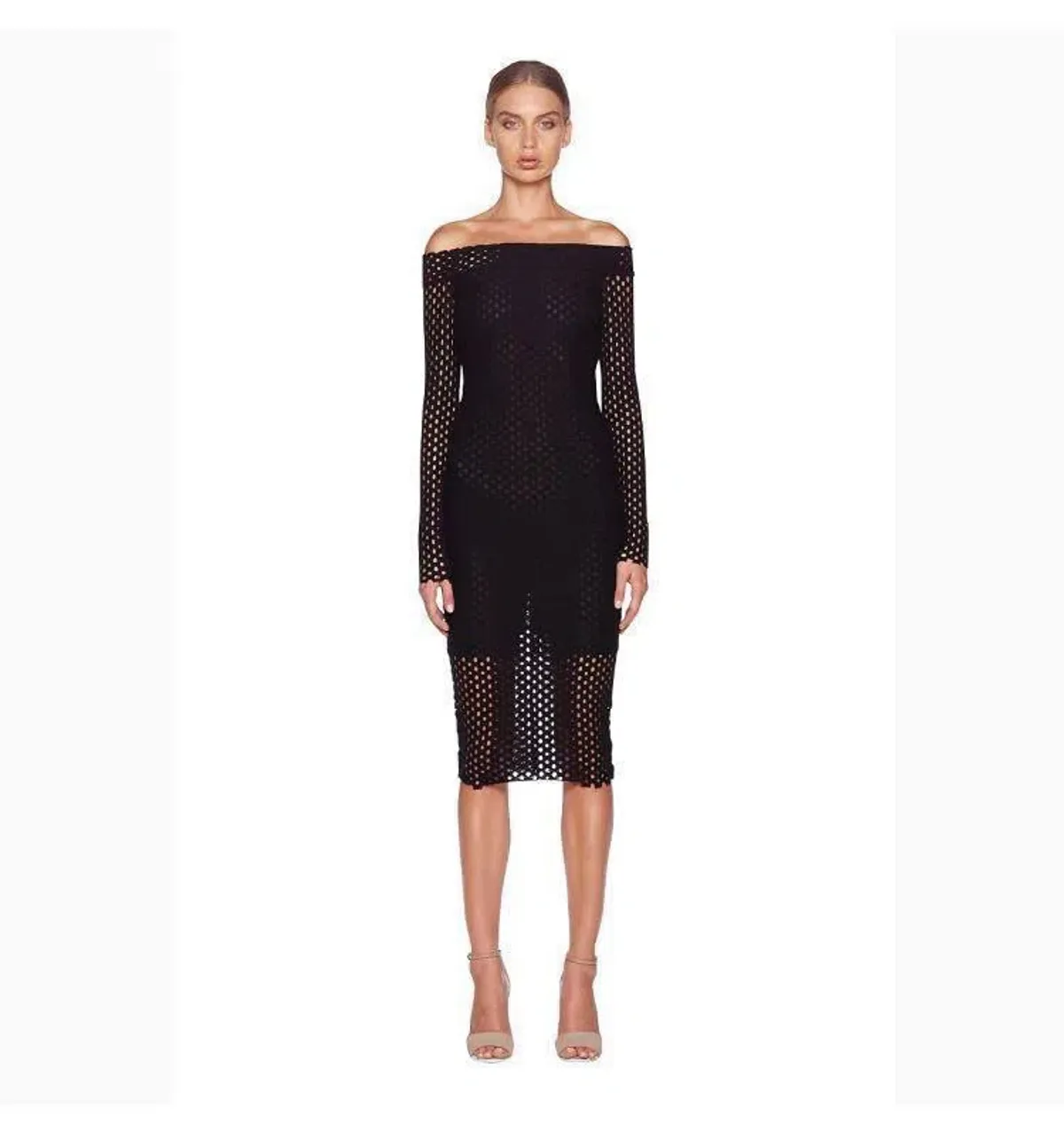 Bec & Bridge Coco off the Shoulder Dress Coco Size 6 for rent on The Volte - main image