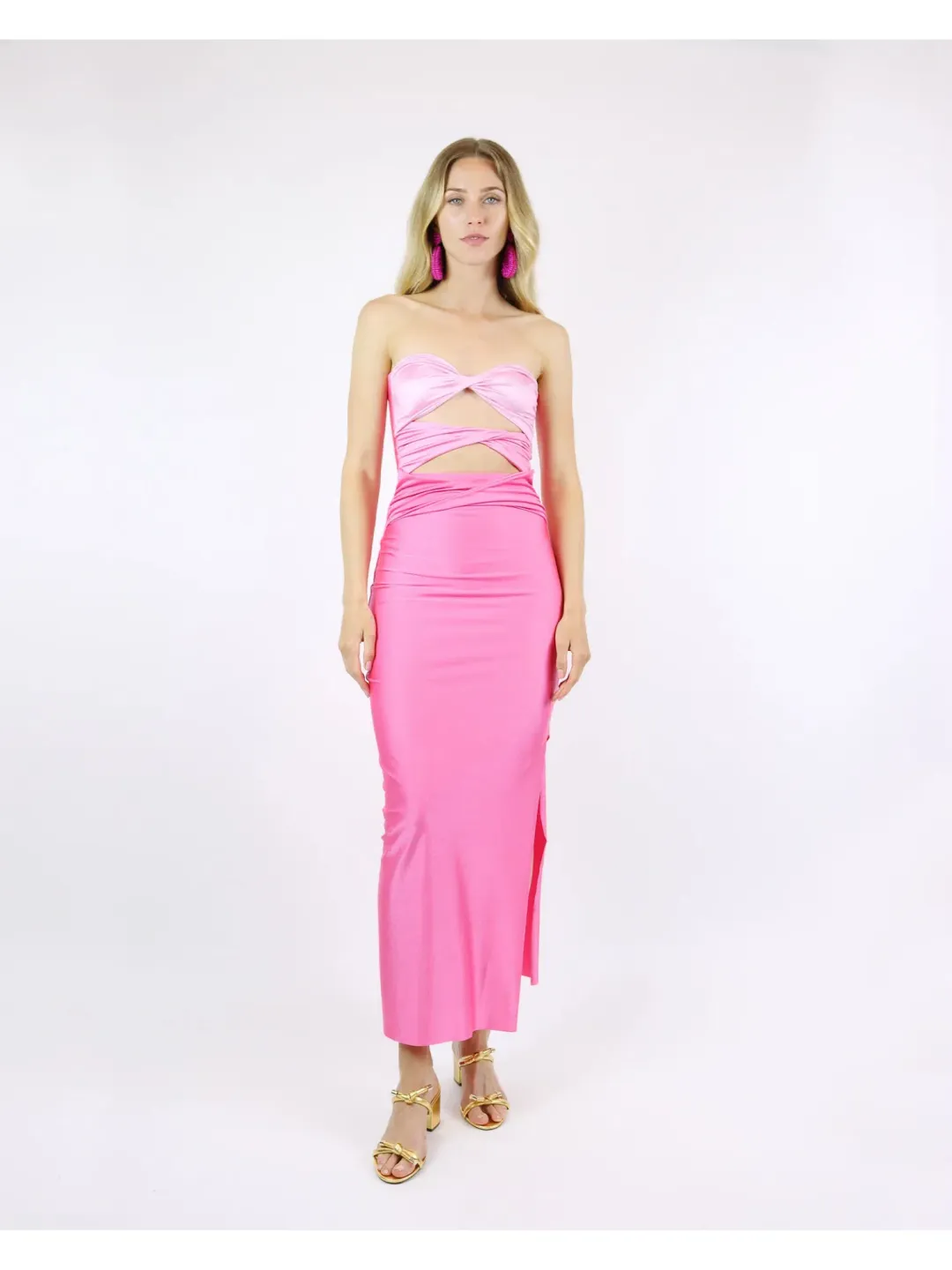 Baobab Ola Maxi Dress in Moonstone Pink Size Small / AU 8 for rent on The Volte - main image