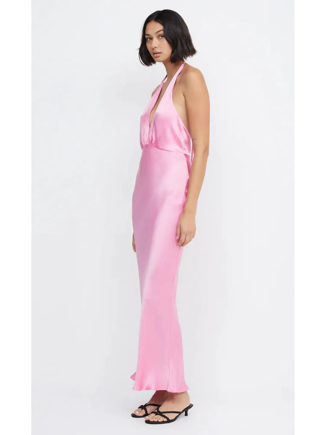 Bec & Bridge Candy Indi Halter Maxi Dress in Pink Size AU 8 for rent on The Volte - main image