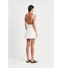 Sir the Label Lorena Open Back Mini Dress White Size AU 12 for rent on The Volte - image 2