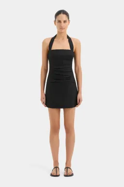 Sir the Label Noemi Halter Mini Dress Black Size 10 for rent on The Volte - image 1