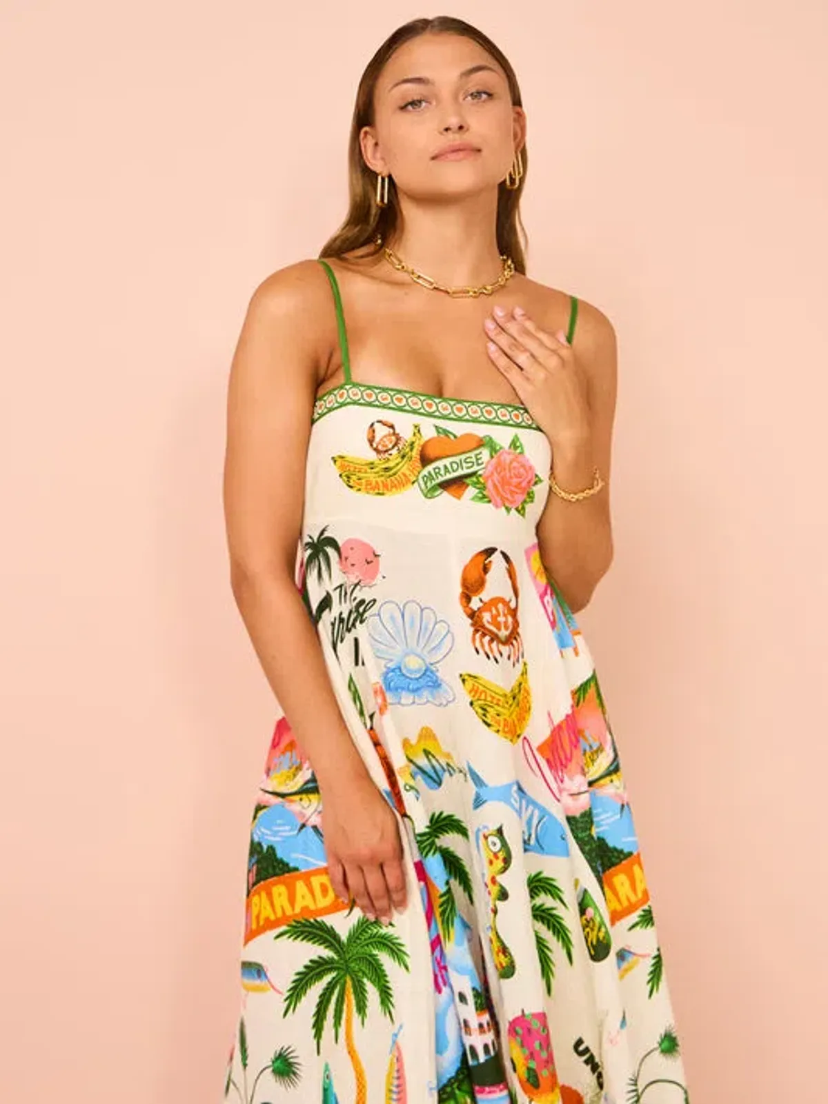 Alemais Paradiso Sundress In Multi Size 16 - Image 3