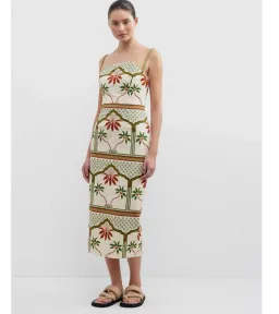 Pasduchas Vida Midi Dress Fiesta Size 8 for rent on The Volte - image 2
