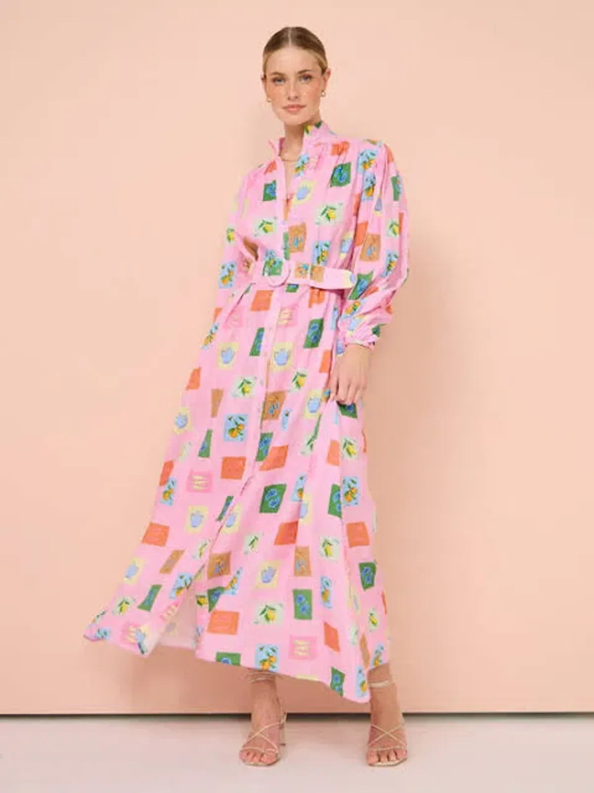 Palm Noosa Noddy Dress Pink Emblem Size 8 - Image 4