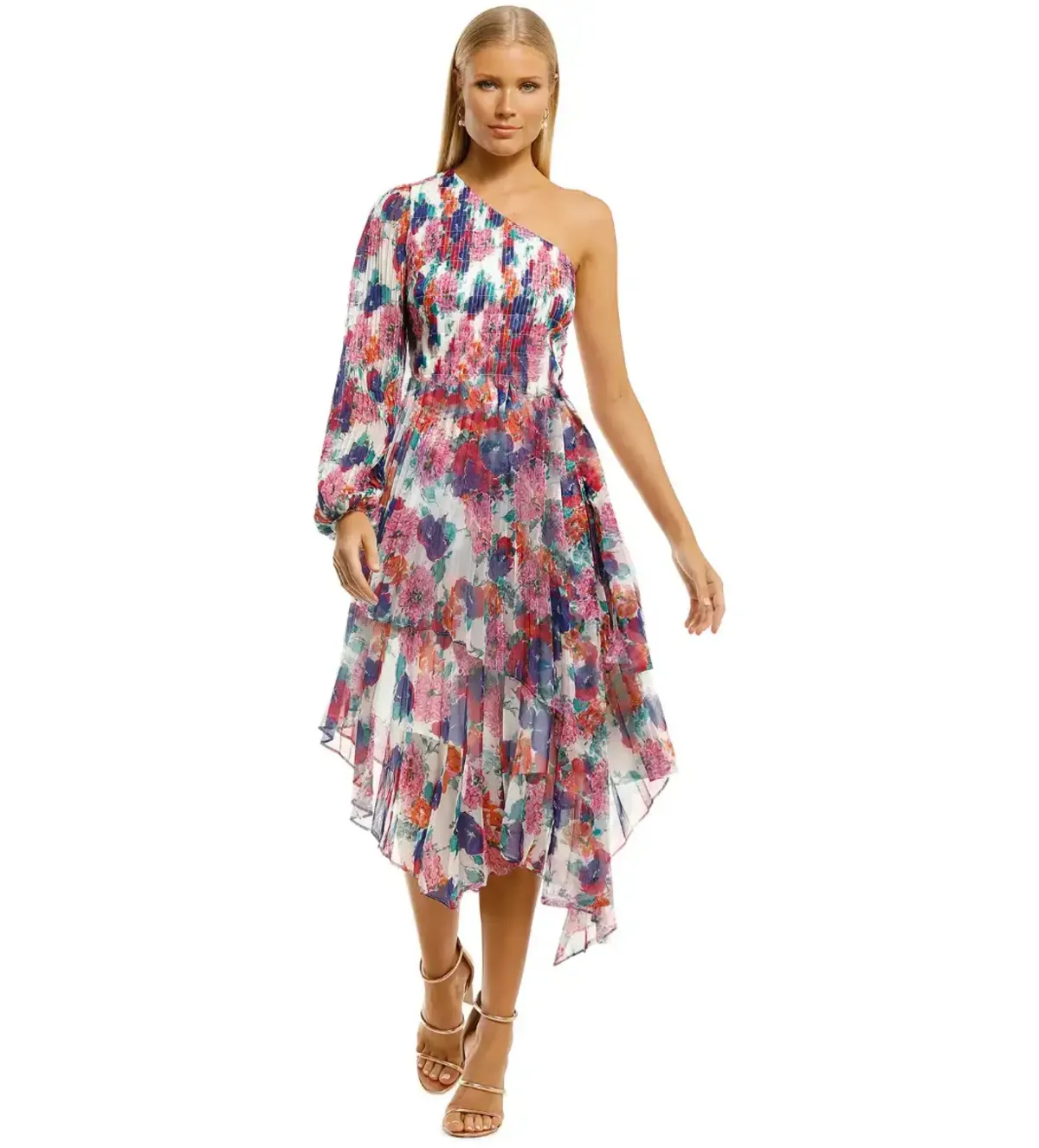 Talulah Always You Midi Dress in Floral Fantasia Print Size 16 - Image 1